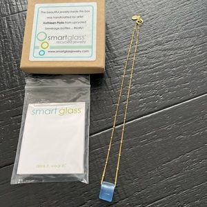 smartglass Simple Cube Necklace Gold Fill